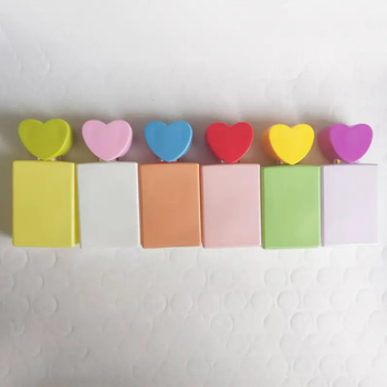 Γυάλινο μπουκάλι αρώματος, φυσητό γυαλί με τεχνολογία φυσητού γυαλιού, μάρκα Shanhuang, μοντέλο WLL153, καπάκι με σχήμα καρδιάς