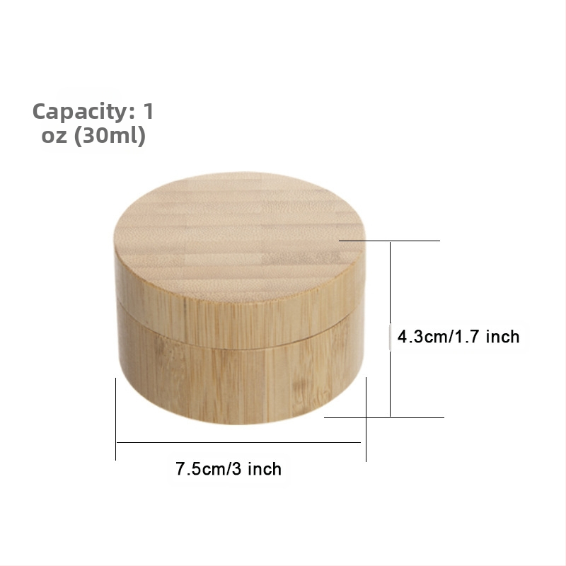 Кутия за козметична пудра в дизайн бамбук и дърво; лазерно гравиране и ситопечат; персонализируема опаковка; лицензиран частен етикет