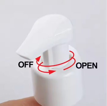 Φαν-σχήματος φιάλη αφρού PET για καθαρισμό προσώπου, με αντλία, επιφάνειας εκτύπωσης και δυνατότητα εξατομίκευσης