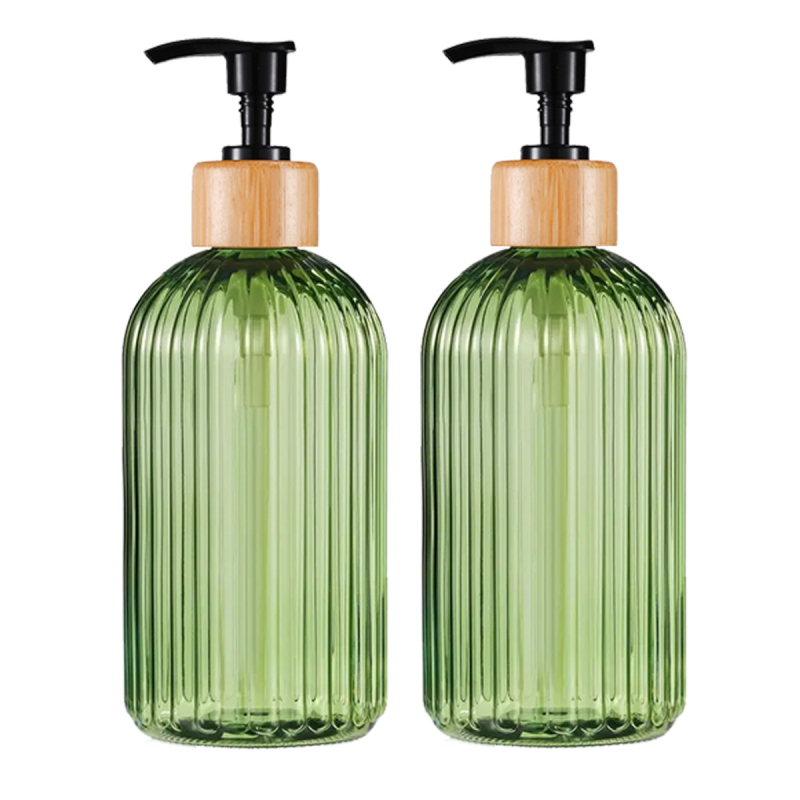 Flacon dozator PET 500 ml, îngroșat, cu pompă – recipient înlocuibil pentru gel de duș, șampon și balsam