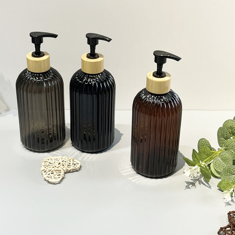 Flacon dozator PET 500 ml, îngroșat, cu pompă – recipient înlocuibil pentru gel de duș, șampon și balsam