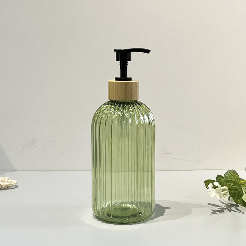 Flacon dozator PET 500 ml, îngroșat, cu pompă – recipient înlocuibil pentru gel de duș, șampon și balsam