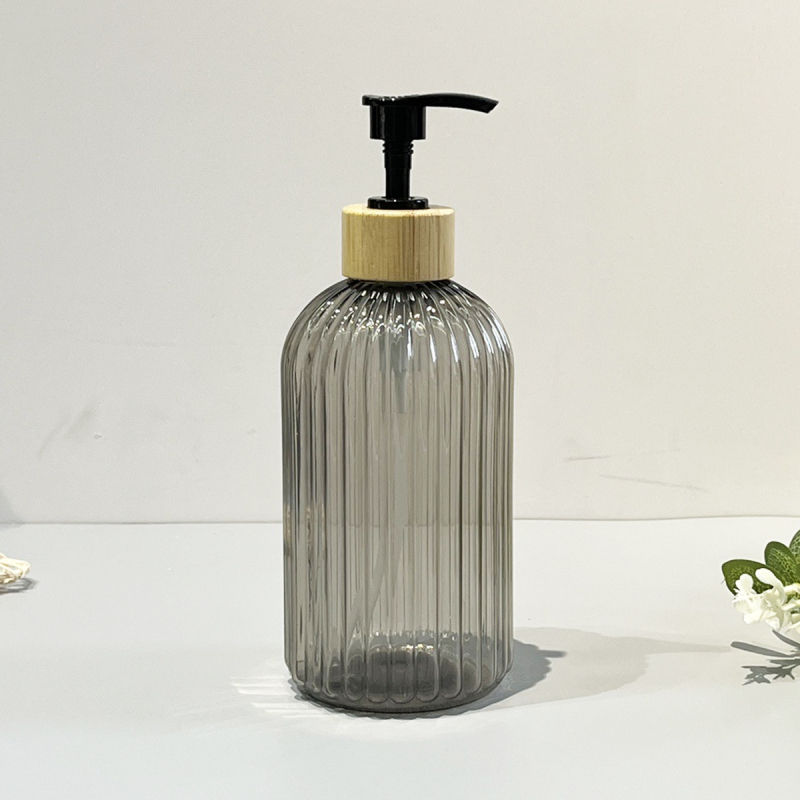 Flacon dozator PET 500 ml, îngroșat, cu pompă – recipient înlocuibil pentru gel de duș, șampon și balsam