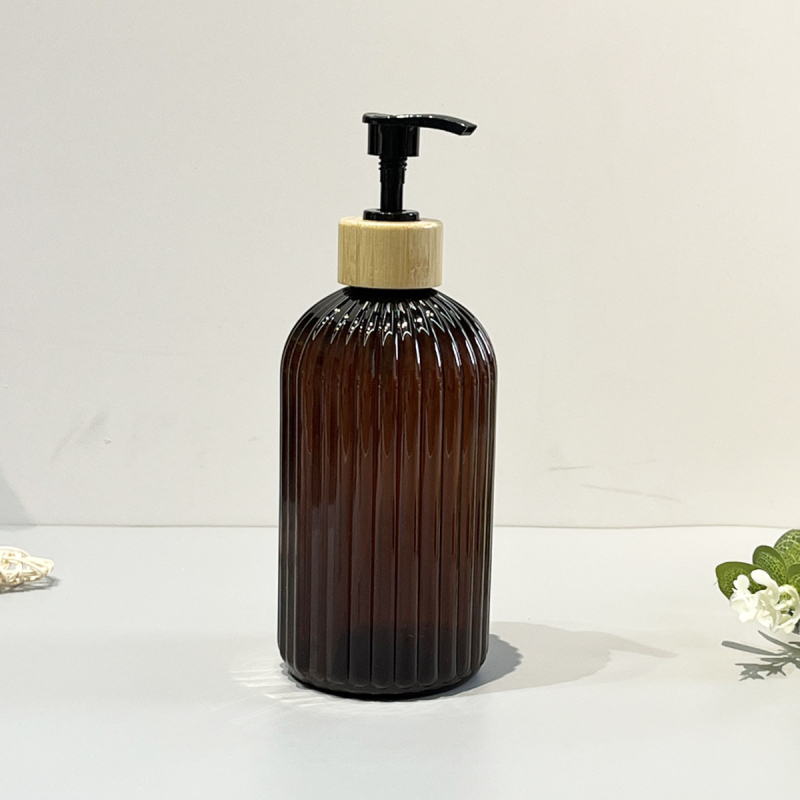 Flacon dozator PET 500 ml, îngroșat, cu pompă – recipient înlocuibil pentru gel de duș, șampon și balsam