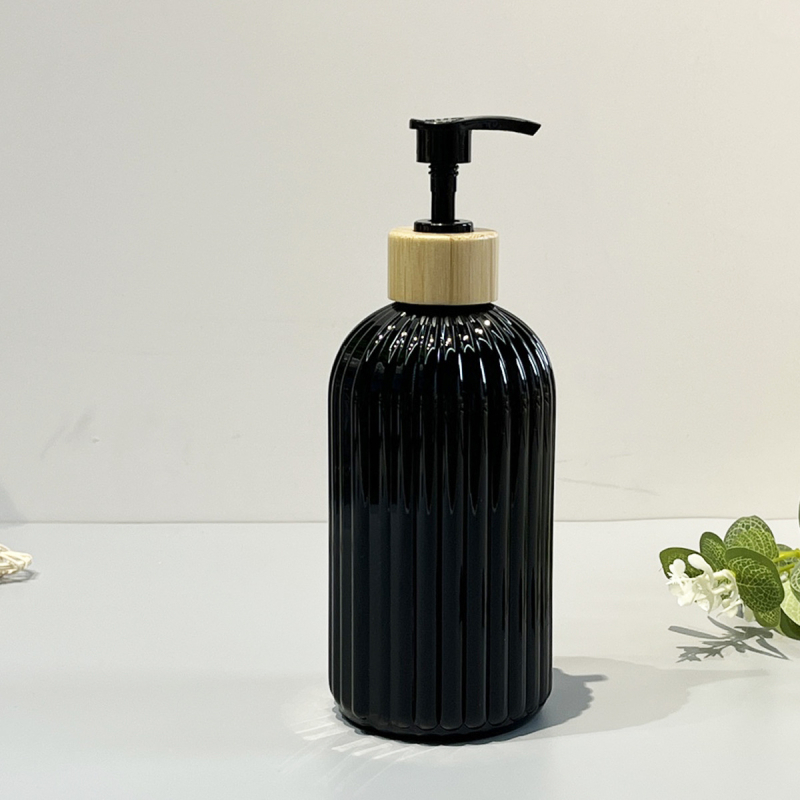 Flacon dozator PET 500 ml, îngroșat, cu pompă – recipient înlocuibil pentru gel de duș, șampon și balsam