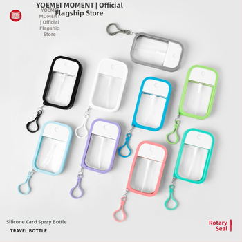 PETG tip card spray cu husă din silicon pentru dezinfectant de mâini, repelent împotriva țânțarilor