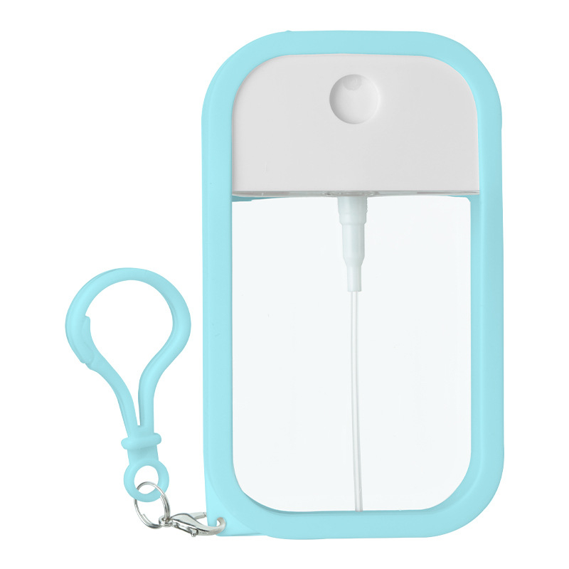 PETG tip card spray cu husă din silicon pentru dezinfectant de mâini, repelent împotriva țânțarilor