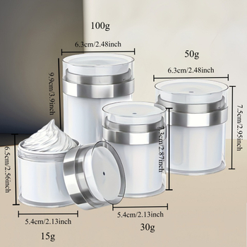 ABS δοχείο κρέμας σε κενό με πιεστικό διανομέα αέρα για περιποίηση προσώπου, μοντέλο qwt-1871, φορητή φιάλη δοκιμών ταξιδιού