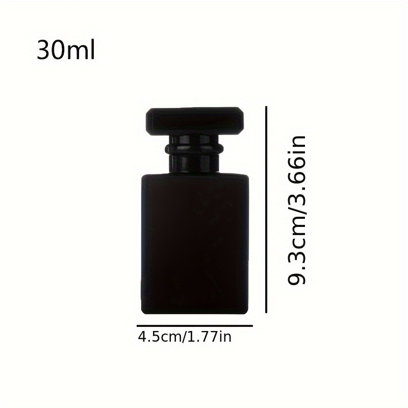 Set de 8 sticluțe de parfum din sticlă, cu formă pătrată și capac Tip-T