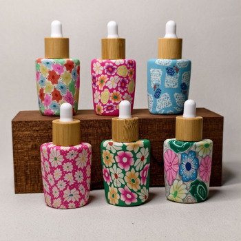 Μπουκάλι αιθέριου ελαίου από μαλακό πηλό με σταγονόμετρο (Χωρίς προσαρμογές)