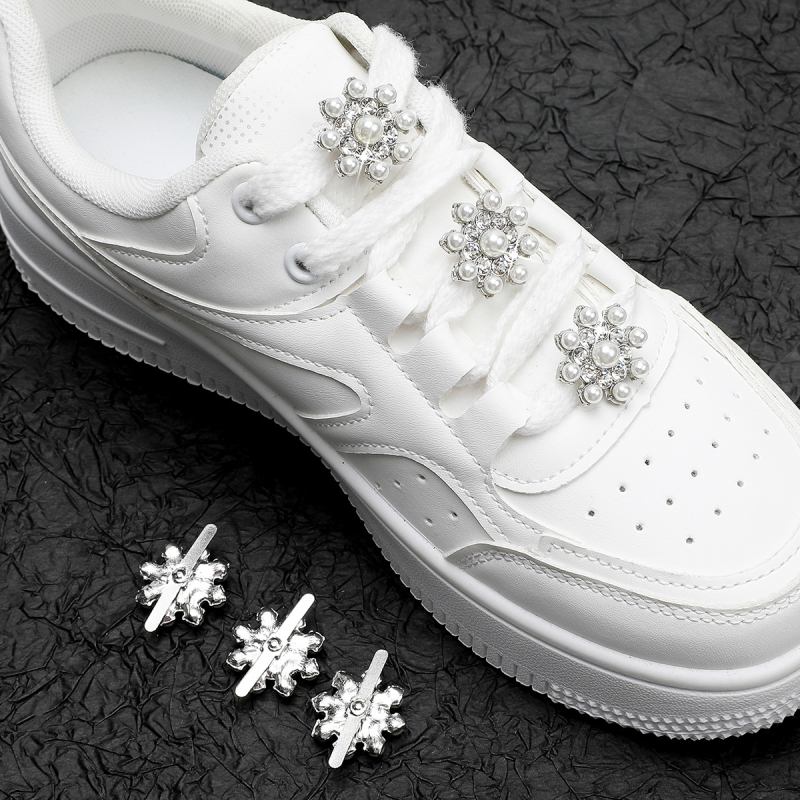 Σετ αξεσουάρ παπουτσιών – 6 τεμάχια, αποσπώμενα μεταλλικά στρας κλιπ για αθλητικά παπούτσια