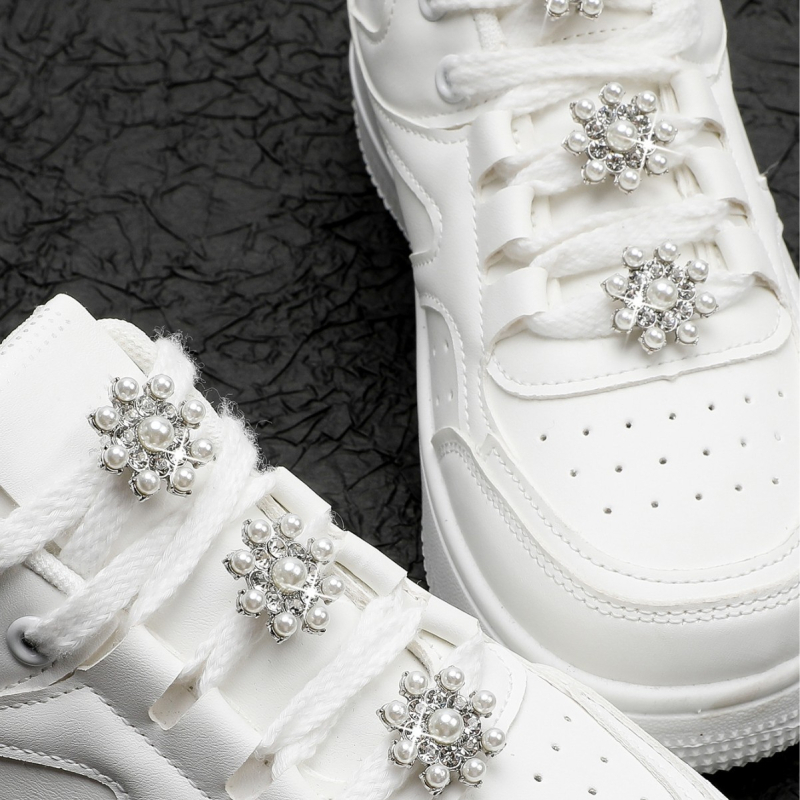 Σετ αξεσουάρ παπουτσιών – 6 τεμάχια, αποσπώμενα μεταλλικά στρας κλιπ για αθλητικά παπούτσια