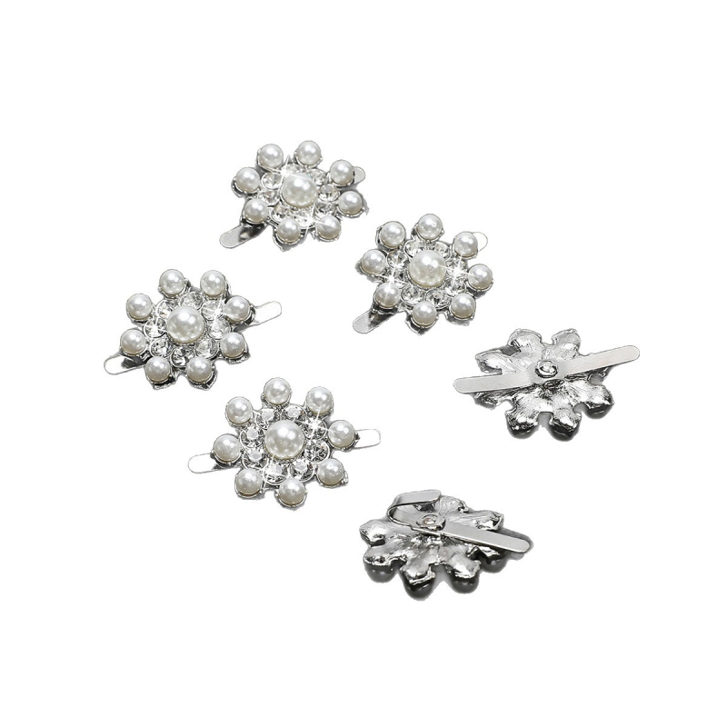 Σετ αξεσουάρ παπουτσιών – 6 τεμάχια, αποσπώμενα μεταλλικά στρας κλιπ για αθλητικά παπούτσια