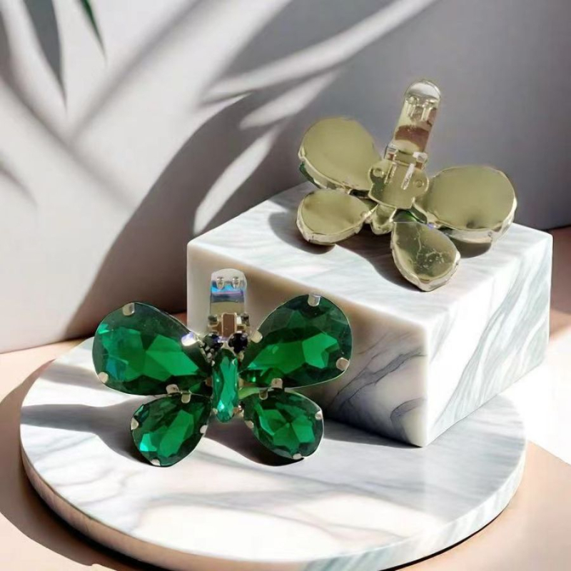 Αποσπώμενο κλιπ παπουτσιών με πεταλούδα και κρύσταλλο, μοντέλο DZ19, μάρκα LXM, συμβατό με αθλητικά και δερμάτινα παπούτσια