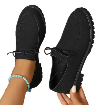 Γυναικείοι loafers, Ευρωπαϊκός και Αμερικανός στυλ, σουέτ πάνω μέρος, στρογγυλή μύτη, κορδόνια