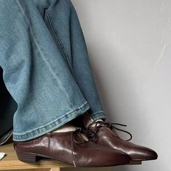 Moteriški baleto sandalai su PU viršutine dalimi, apvali nosis, Korėjietiškas stilius, gumine pada