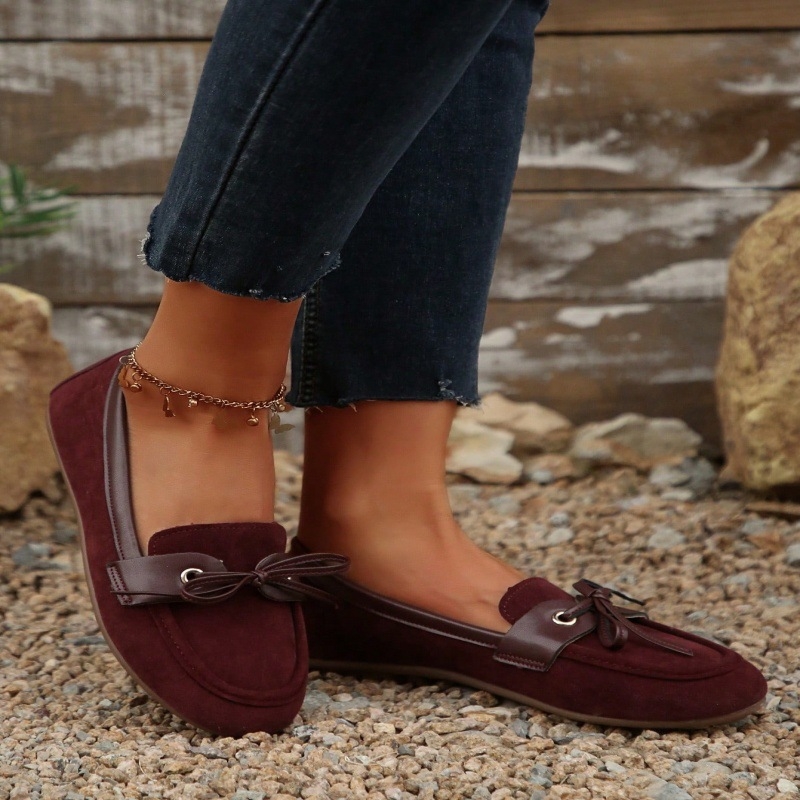 Sieviešu darba kurpes ar auduma augšdaļu, apaļa purngala, slip-on, zems papēdis, gumijas zole