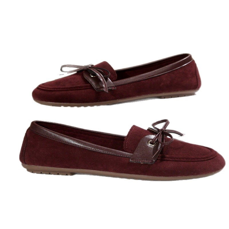 Sieviešu darba kurpes ar auduma augšdaļu, apaļa purngala, slip-on, zems papēdis, gumijas zole