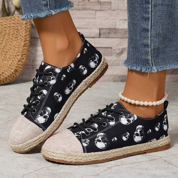 Παπούτσια casual, στρογγυλή μύτη, με κορδόνια, kitten heel 4-6 cm, σόλα από καουτσούκ