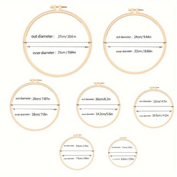 Hímzőhurok készlet, imitált bambusz keret, keresztszemes hímzés, textil hímzés, Új kínai stílus