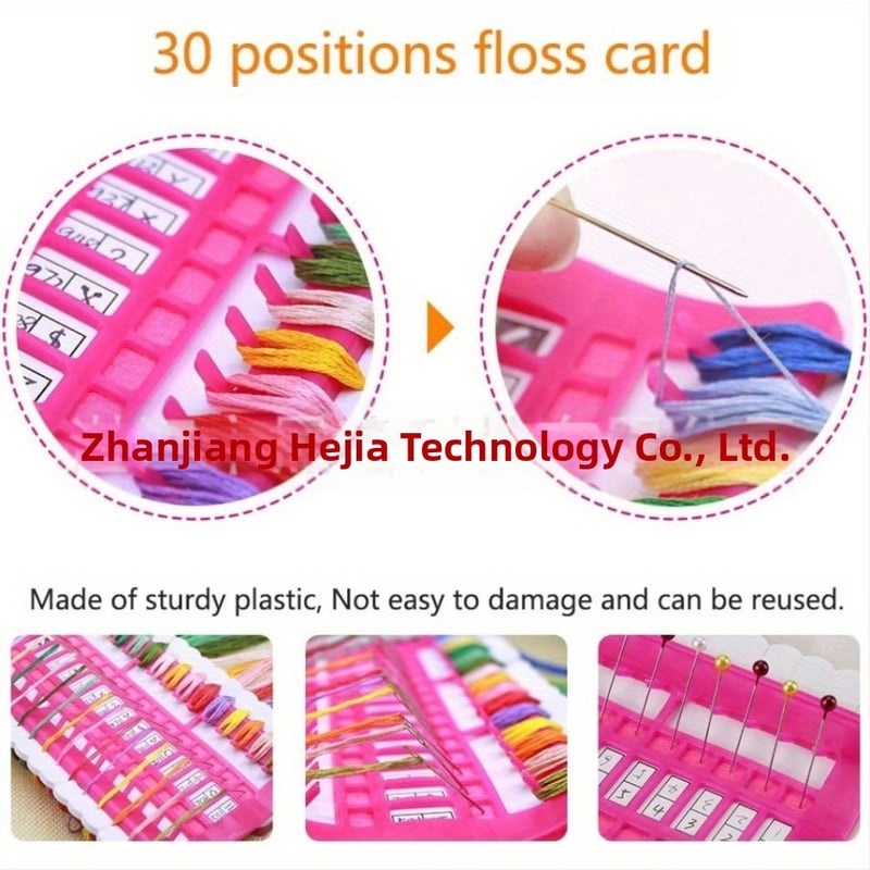 Organizator igala i niti za krstni bod (cross stitch), držač igala, organizator niti za šivanje — Flower in hand, ZM102, 70 g