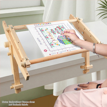 Pārvadājamais koka adīšanas statīvs ar noņemamu krustdūriena rāmi, kods 346, citi koka izstrādājumi, mūsdienīgs minimālisma stils