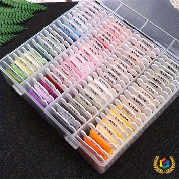 Pređa za križno vezenje – pamuk, u plastičnoj kutiji, ručni rad, kućna upotreba