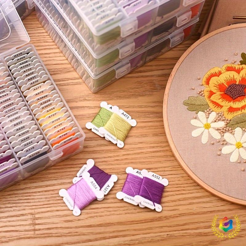 Pređa za križno vezenje – pamuk, u plastičnoj kutiji, ručni rad, kućna upotreba