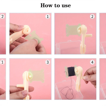 Junzhi ručni navijač pređe za križišno šivanje, uvijanje pređe i spajanje niti, plastična konstrukcija