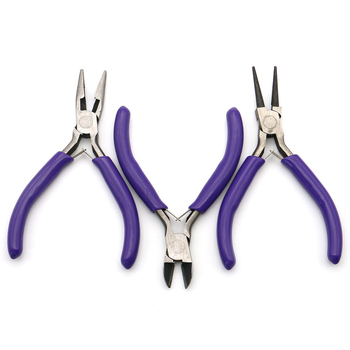 Többcélú kis csipesz – hegyes csúcsú fogó, ferde szájú fogó ékszerekhez, nagy vágóerő, 206 g, vágási átmérő 12/15/20 mm, fej hossza 32/45/45 mm