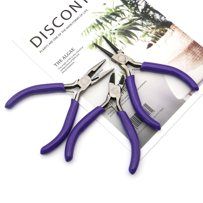 Többcélú kis csipesz – hegyes csúcsú fogó, ferde szájú fogó ékszerekhez, nagy vágóerő, 206 g, vágási átmérő 12/15/20 mm, fej hossza 32/45/45 mm