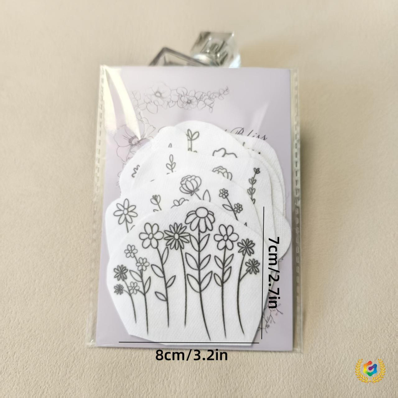 Set za vodotopivo šivanje – materijali za zakrpe, platnene naljepnice s raznim uzorcima, ručna izrada šivanja DIY, pastoralni stil