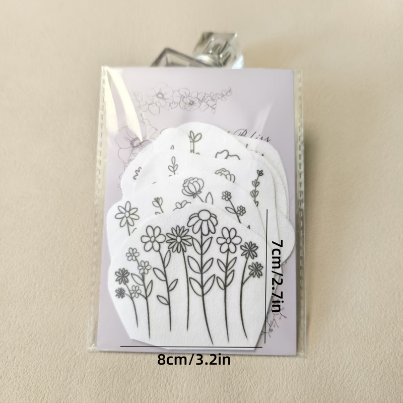 Set za vodotopivo šivanje – materijali za zakrpe, platnene naljepnice s raznim uzorcima, ručna izrada šivanja DIY, pastoralni stil