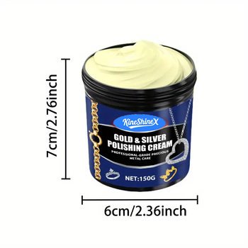 Kineshinex Κοσμηματική Πάστα Γυαλίσματος – Πολυλειτουργική, κατάλληλη για χρυσό/ασήμι/λευκόχρυσο/ανοξείδωτο χάλυβα, 150 g