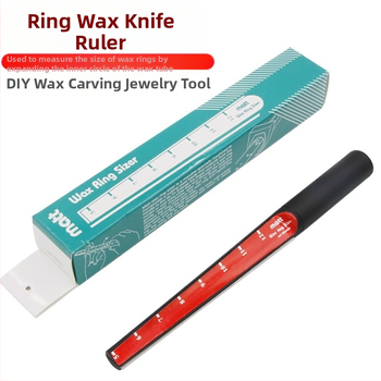 Σετ εργαλείων κεριού για κοσμήματα: μαχαίρι κεριού, εσωτερικός επεκτατής δακτυλιδιού, σωλήνας κεριού και εργαλείο μέτρησης μεγέθους δακτυλιδιού