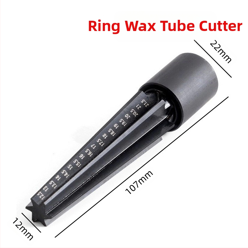 Σετ εργαλείων κεριού για κοσμήματα: μαχαίρι κεριού, εσωτερικός επεκτατής δακτυλιδιού, σωλήνας κεριού και εργαλείο μέτρησης μεγέθους δακτυλιδιού