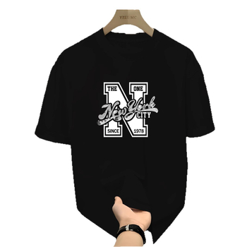 T-shirt με γεωμετρικό σχέδιο, στρογγυλός λαιμός, διχτυωτό ύφασμα, άνετος γραμμής, κοντά μανίκια