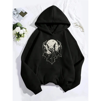 Φούτερ με γραφικό τύπωμα, με κουκούλα, τσέπη καγκάρο, πολυεστέρας 96%+, για άνοιξη και φθινόπωρο