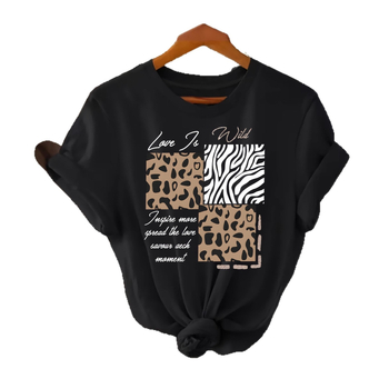 Тениска с къс ръкав, евроамерикански стил и улична визия, 3D принт върху Milk Silk материя, свободна кройка, нормална дължина