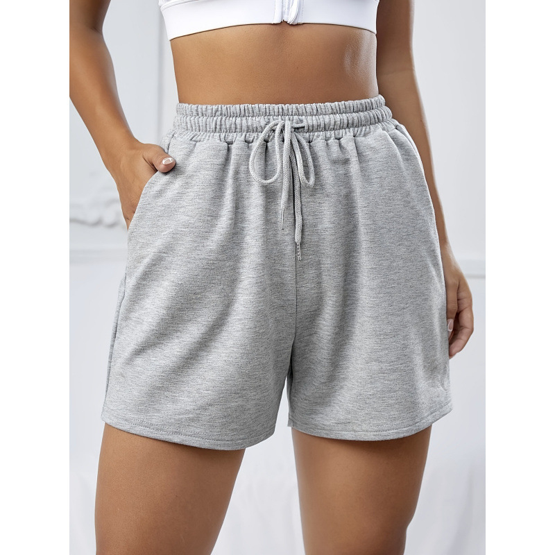 Moterų šortai su raištuku, laisvalaikio stilius, 3/4 ilgio, vidurio liemuo, 95% poliesteris, Europos ir Amerikos stilius