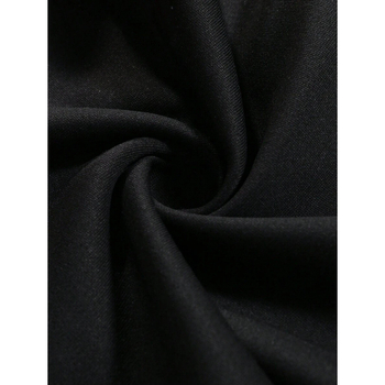 Φαρδιά εφαρμογή T-shirt με τύπωμα σλόγκαν και κορδόνι στη μέση, μείγμα φυσικού βαμβακιού CVC, ρετρό στυλ.