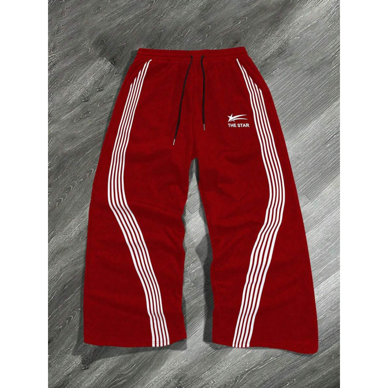 Laisvai siuvamas vyriškas marškinėliai su šūkio spauda ir juostele ant juosmens; natūralios medvilnės CVC mišinys; retro stilius.