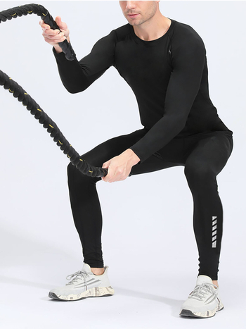 CAAXUN Παντελόνια συμπίεσης για τρέξιμο – κοντά, μεσαία ζώνη, unisex, Milk Silk πολυεστέρας (90–95%), γρήγορο στέγνωμα, διαπνέοντα