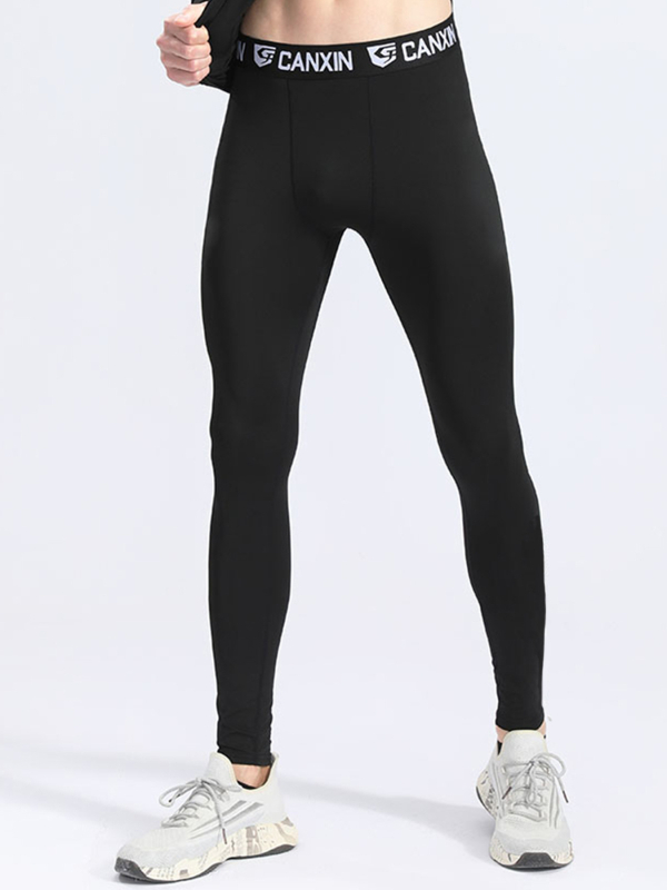 CAAXUN Παντελόνια συμπίεσης για τρέξιμο – κοντά, μεσαία ζώνη, unisex, Milk Silk πολυεστέρας (90–95%), γρήγορο στέγνωμα, διαπνέοντα