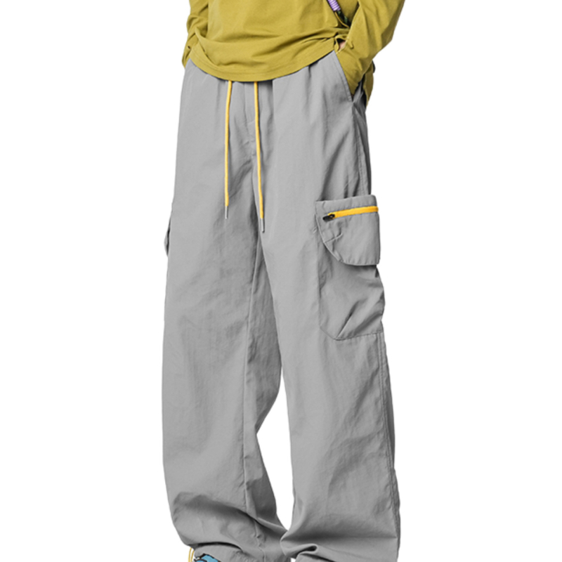 Softshell parašiutinės kelnės – amerikietiško stiliaus, tiesus kirpimas, viduryje juosmuo, ruduo