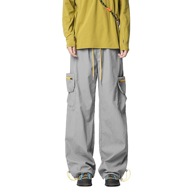 Softshell parašiutinės kelnės – amerikietiško stiliaus, tiesus kirpimas, viduryje juosmuo, ruduo