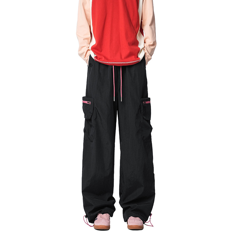 Softshell parašiutinės kelnės – amerikietiško stiliaus, tiesus kirpimas, viduryje juosmuo, ruduo