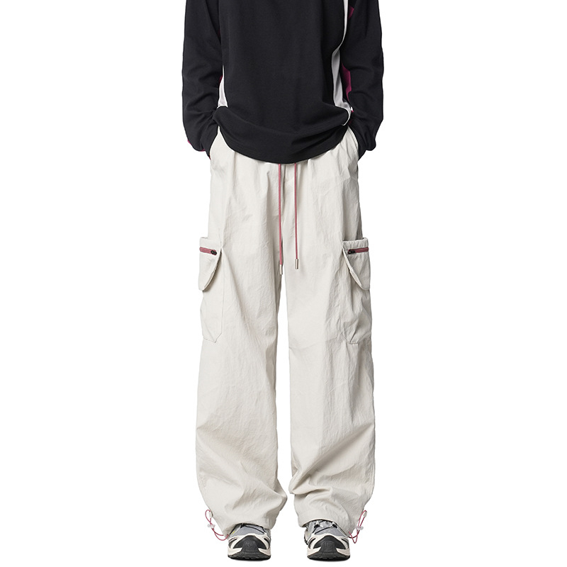 Softshell parašiutinės kelnės – amerikietiško stiliaus, tiesus kirpimas, viduryje juosmuo, ruduo