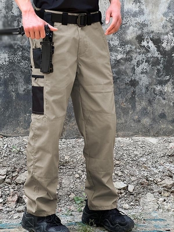 Ανδρικά καθημερινά μακριά παντελόνια, ίσια γραμμή, ψηλή μέση, ίνες μπαμπού, υψηλή ελαστικότητα