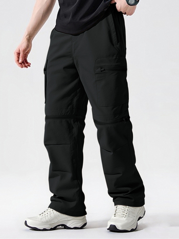 Παντελόνια cargo σε αμερικανικού στυλ με τρεις προστασίες, Unisex, ίσια γραμμή, πολυεστέρας, αδιάβροχα, αντιανεμικά, διαπνέοντα